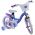 Disney Frozen 2 Kinderfiets - Meisjes - 14 inch - Blauw/Paars - Twee handremmen
