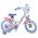 Disney Stitch Kinderfiets - Meisjes - 14 inch - Crème Koraal Blauw - Twee handremmen