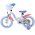 Disney Stitch Kinderfiets - Meisjes - 14 inch - Crème Koraal Blauw - Twee handremmen