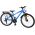Volare Cross Kinderfiets - Jongens - 24 inch - Blauw - 21 versnellingen - Twee handremmen