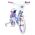 Disney Frozen 2 Kinderfiets - Meisjes - 16 inch - Blauw/Paars - Twee handremmen