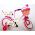 Volare Ashley Kinderfiets - Meisjes - 14 inch - Wit - 95% afgemonteerd