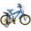Rubble & Crew Kinderfiets - Jongens - 14 inch - Blauw - Twee handremmen