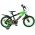 Volare Strike Kinderfiets - Jongens - 14 inch - Zwart Groen - Twee handremmen