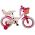 Volare Ashley Kinderfiets - Meisjes - 14 inch - Wit - 95% afgemonteerd