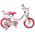 Volare Unicorn Kinderfiets - Meisjes - 12 inch - Wit - Twee handremmen