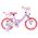 Volare Unicorn Kinderfiets - Meisjes - 14 inch - Paars - Twee Handremmen