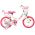Volare Unicorn Kinderfiets - Meisjes - 14 inch - Wit - Twee Handremmen