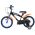 Hot Wheels Kinderfiets - Jongens - 16 inch - Zwart Oranje Blauw - Twee handremmen