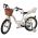 Volare Blossom Kinderfiets - Meisjes - 16 inch - Wit - Twee Handremmen