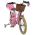 Volare Blossom Kinderfiets - Meisjes - 16 inch - Roze - Twee Handremmen