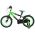 Volare Strike Kinderfiets - Jongens - 16 inch - Zwart Groen - Twee Handremmen