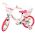 Volare Unicorn Kinderfiets - Meisjes - 14 inch - Wit - Twee Handremmen