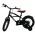Volare Black Cruiser Kinderfiets - Jongens - 14 inch - Zwart - 95% afgemonteerd