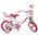 Volare Unicorn Kinderfiets - Meisjes - 12 inch - Wit - Twee handremmen