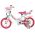 Volare Unicorn Kinderfiets - Meisjes - 12 inch - Wit - Twee handremmen