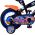 Hot Wheels Kinderfiets - Jongens - 12 inch - Zwart Oranje Blauw - Twee handremmen