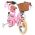 Volare Blossom Kinderfiets - Meisjes - 12 inch - Roze - Twee handremmen