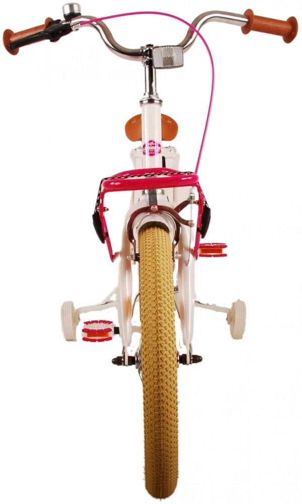 Volare Excellent Kinderfiets - Meisjes - 18 inch - Wit - 95% afgemonteerd