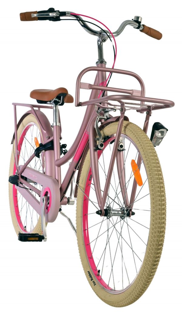 Volare Excellent Kinderfiets - Meisjes - 26 inch - Mat Roze - 3 versnellingen