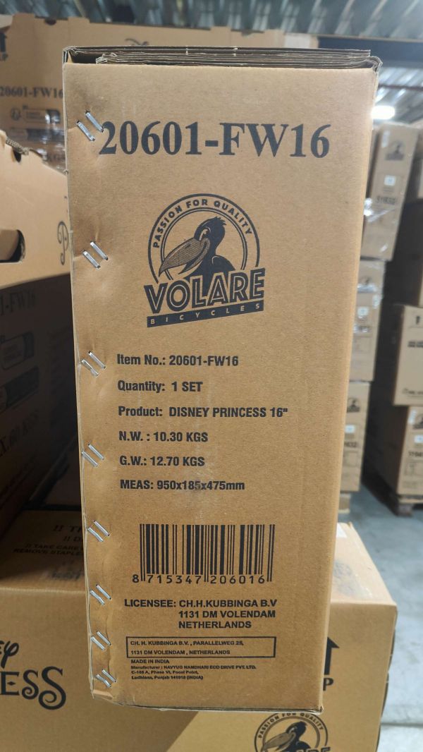 Disney Princess Kinderfiets - Meisjes - 16 inch - Roze - Twee Handremmen