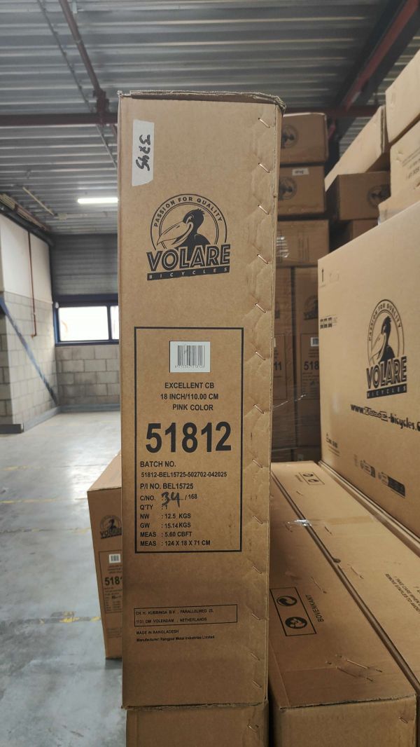 Volare Excellent Kinderfiets - Meisjes -18 inch - Roze - 95% afgemonteerd