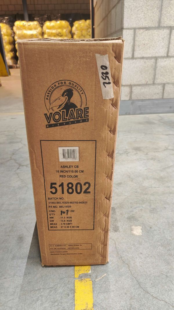 Volare Ashley Kinderfiets - Meisjes - 18 inch - Roze/Rood