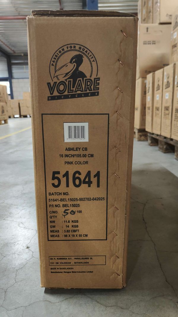 Volare Ashley Kinderfiets - Meisjes - 16 inch - Roze