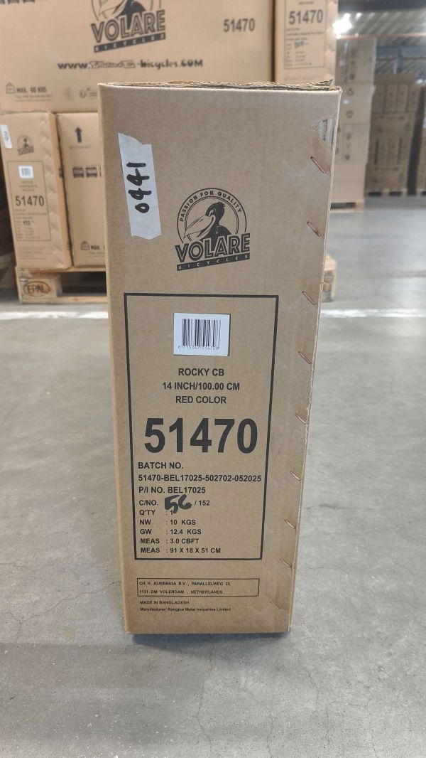 Volare Rocky Kinderfiets - Jongens - 14 inch - Rood