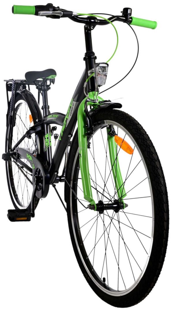 Volare Thombike Kinderfiets - Jongens - 26 inch - Zwart Groen - Shimano Nexus 3