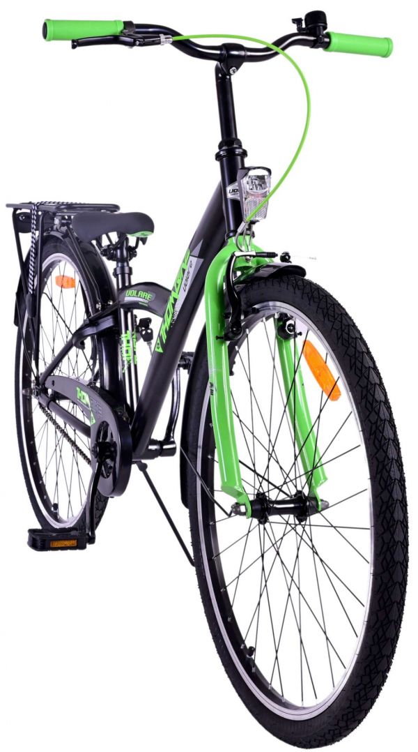 Volare Thombike Kinderfiets - Jongens - 26 inch - Zwart Groen Volare Thombike Kinderfiets - Jongens - 26 inch - Zwart Groen