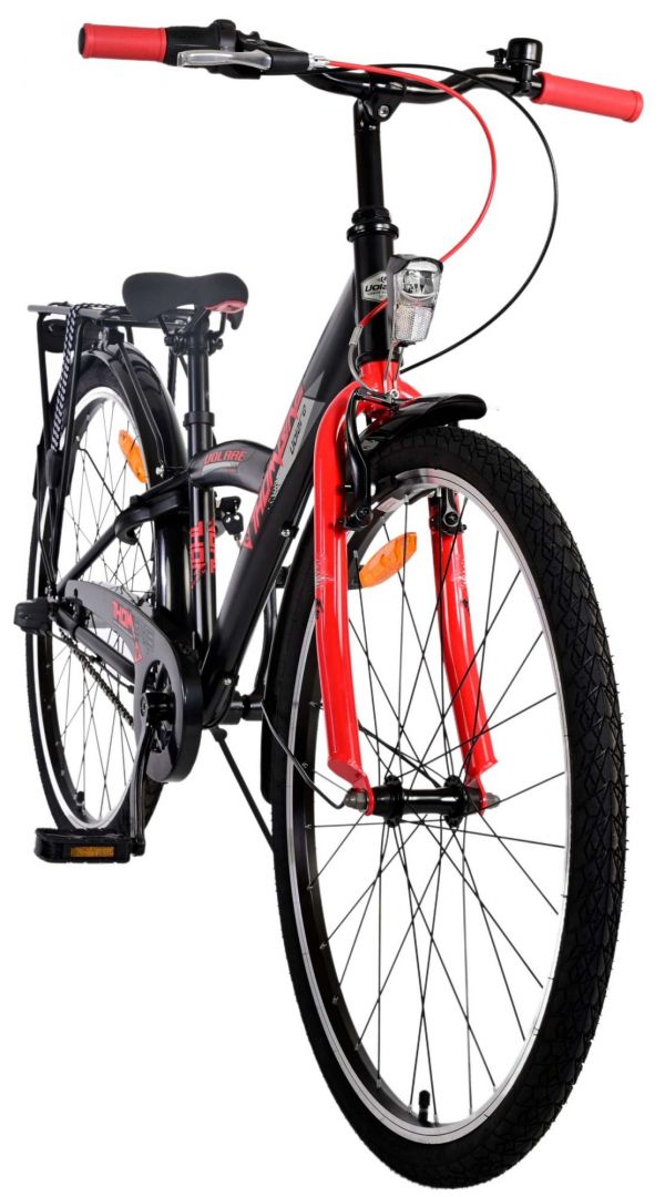 Volare Thombike Kinderfiets - Jongens - 26 inch - Zwart Rood - Shimano Nexus 3
