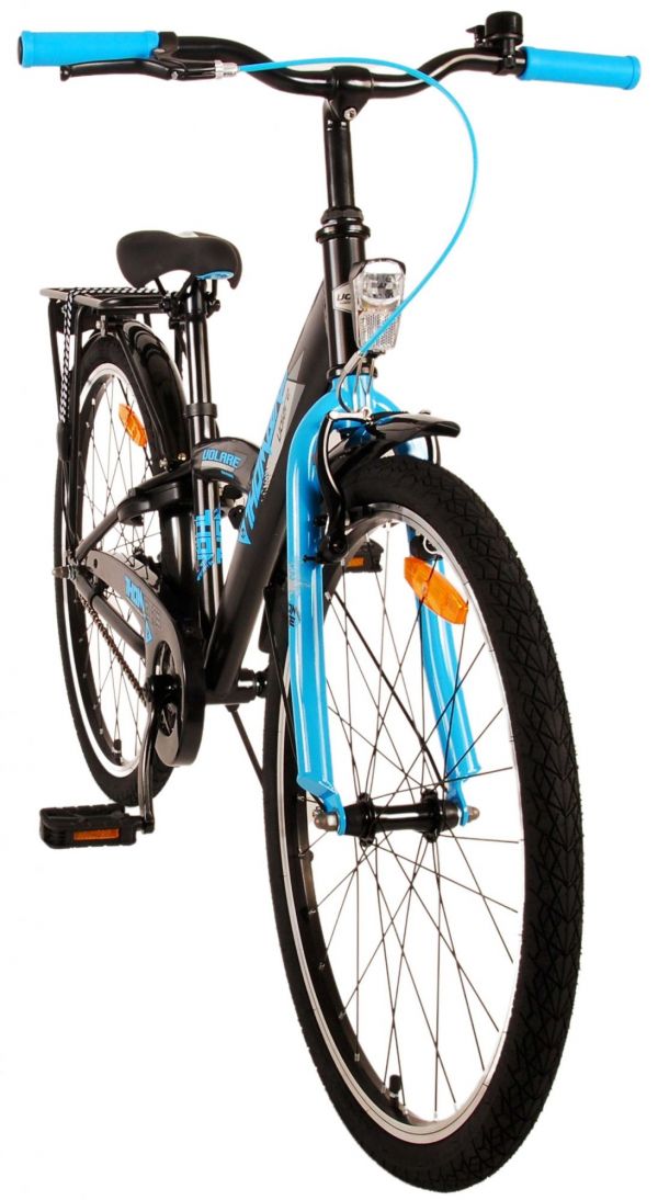 Volare Thombike Kinderfiets - Jongens - 24 inch - Zwart Blauw Volare Thombike Kinderfiets - Jongens - 24 inch - Zwart Blauw