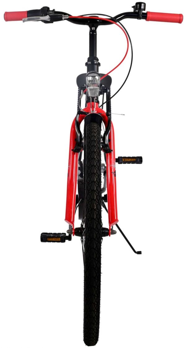 Volare Thombike Kinderfiets - Jongens - 26 inch - Zwart Rood - Shimano Nexus 3