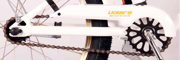 Volare Miracle Cruiser Kinderfiets - Meisjes - 18 inch - Wit - Prime Collection Volare Miracle Cruiser Kinderfiets - Meisjes - 18 inch - Wit - Prime Collection