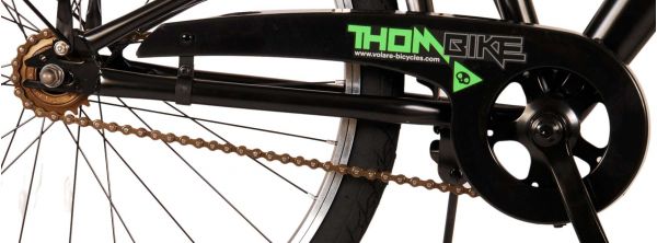 Volare Thombike Kinderfiets - Jongens - 24 inch - Zwart Groen - Twee handremmen