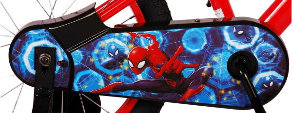 Spider-Man Kinderfiets - Jongens - 16 inch - Blauw/Rood - Twee handremmen