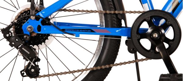 Volare Cross Kinderfiets - Jongens - 20 inch - Blauw - 6 versnellingen