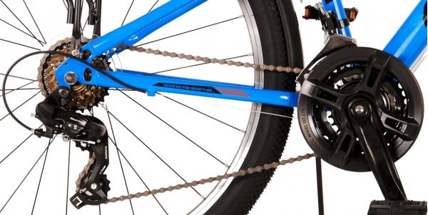Volare Cross Kinderfiets - Jongens - 26 inch - Blauw - 21 versnellingen - Twee handremmen