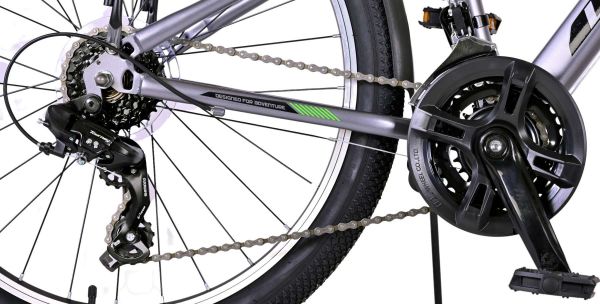 Volare Cross Kinderfiets - Jongens - 24 inch - Grijs - 21 versnellingen - Twee handremmen