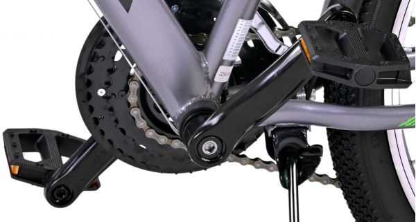 Volare Cross Kinderfiets - Jongens - 24 inch - Grijs - 18 versnellingen - Twee handremmen