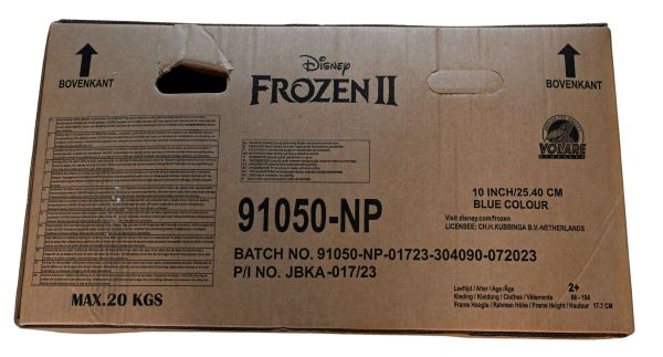 Disney Frozen 2 Kinderfiets - Meisjes - 10 inch - Blauw/Paars - Doortrapper