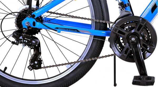 Volare Cross Kinderfiets - Jongens - 24 inch - Blauw - 21 versnellingen - Twee handremmen