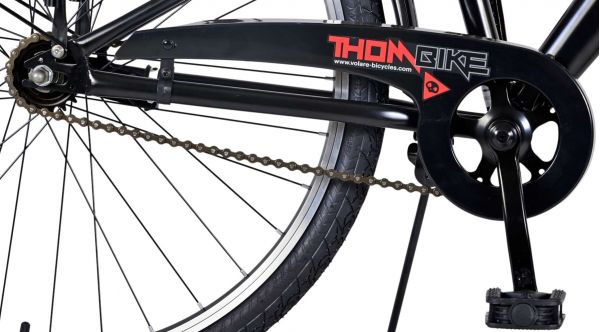 Volare Thombike Kinderfiets - Jongens - 26 inch - Zwart Rood Volare Thombike Kinderfiets - Jongens - 26 inch - Zwart Rood