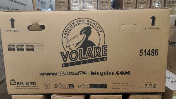 Volare Super GT Kinderfiets - Jongens - 14 inch - Blauw - Twee handremmen