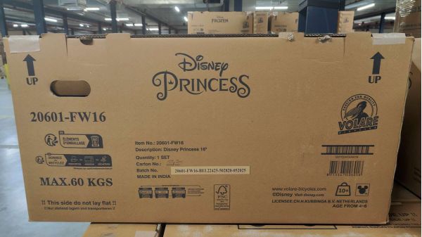 Disney Princess Kinderfiets - Meisjes - 16 inch - Roze - Twee Handremmen