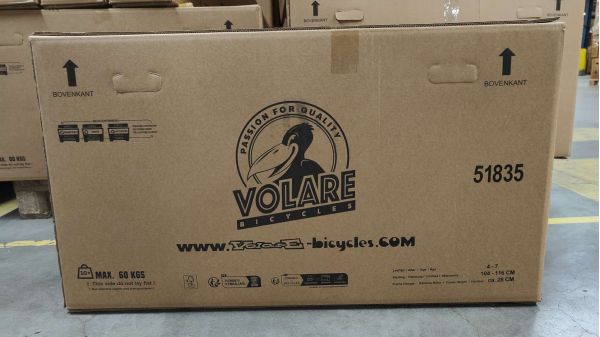 Volare Blossom Kinderfiets - Meisjes - 18 inch - Wit - Twee handremmen