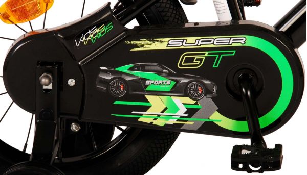 Volare Super GT Kinderfiets - Jongens - 14 inch - Groen - Twee handremmen