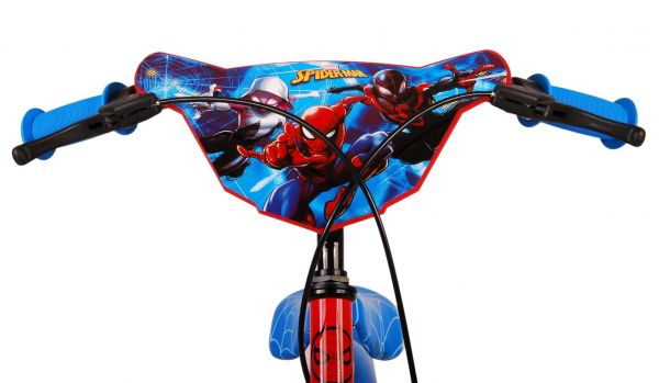 Spider-Man Kinderfiets - Jongens - 16 inch - Blauw/Rood - Twee handremmen