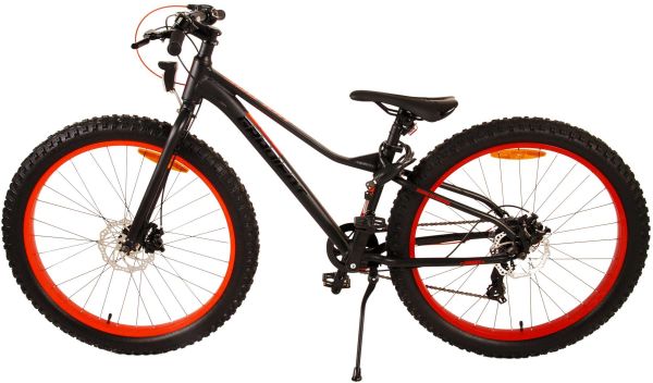 Volare Gradient Kinderfiets - Jongens - 26 inch - Zwart Oranje - 7 versnellingen